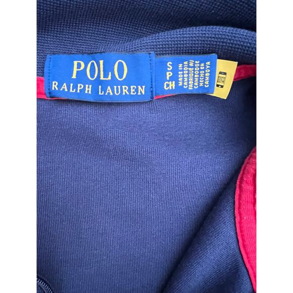 Polo by Ralph Lauren red, white, blue retro style track jacket size S - Picture 5 of 7